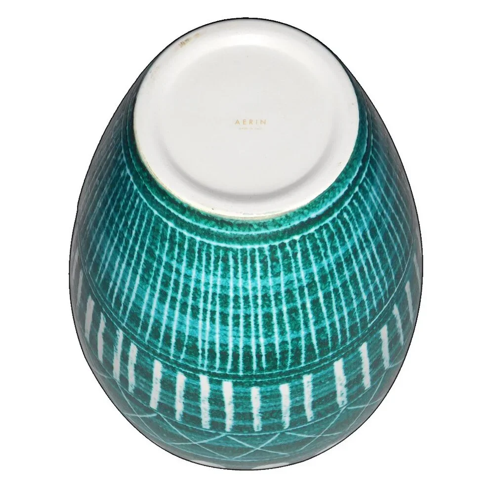Aerin Calinda Tall Tapered Vase Deco Rimini Green Made in Italy
